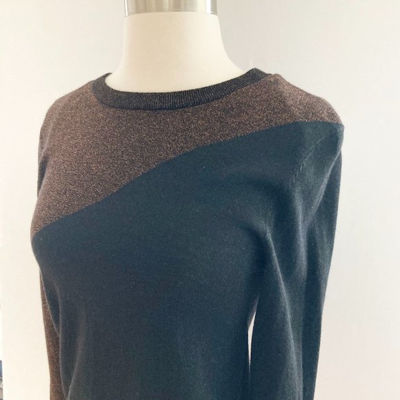 & OTHER STORIES Wool Blend Glitter Sweater, Black, S - Picture 5 of 10